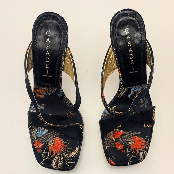 Casadei Vintage Limited Edition Geta Platform Heels - Picture 1 of 8